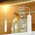 thumbnail image 1 of DYstyle LED Motion Sensor Flexible Strip Light Battery USB Power Dual Mode Motion Activated Closet Under Cabinet Lighting with Sensor for Bedroom Kitchen Mirror, 1 of 7