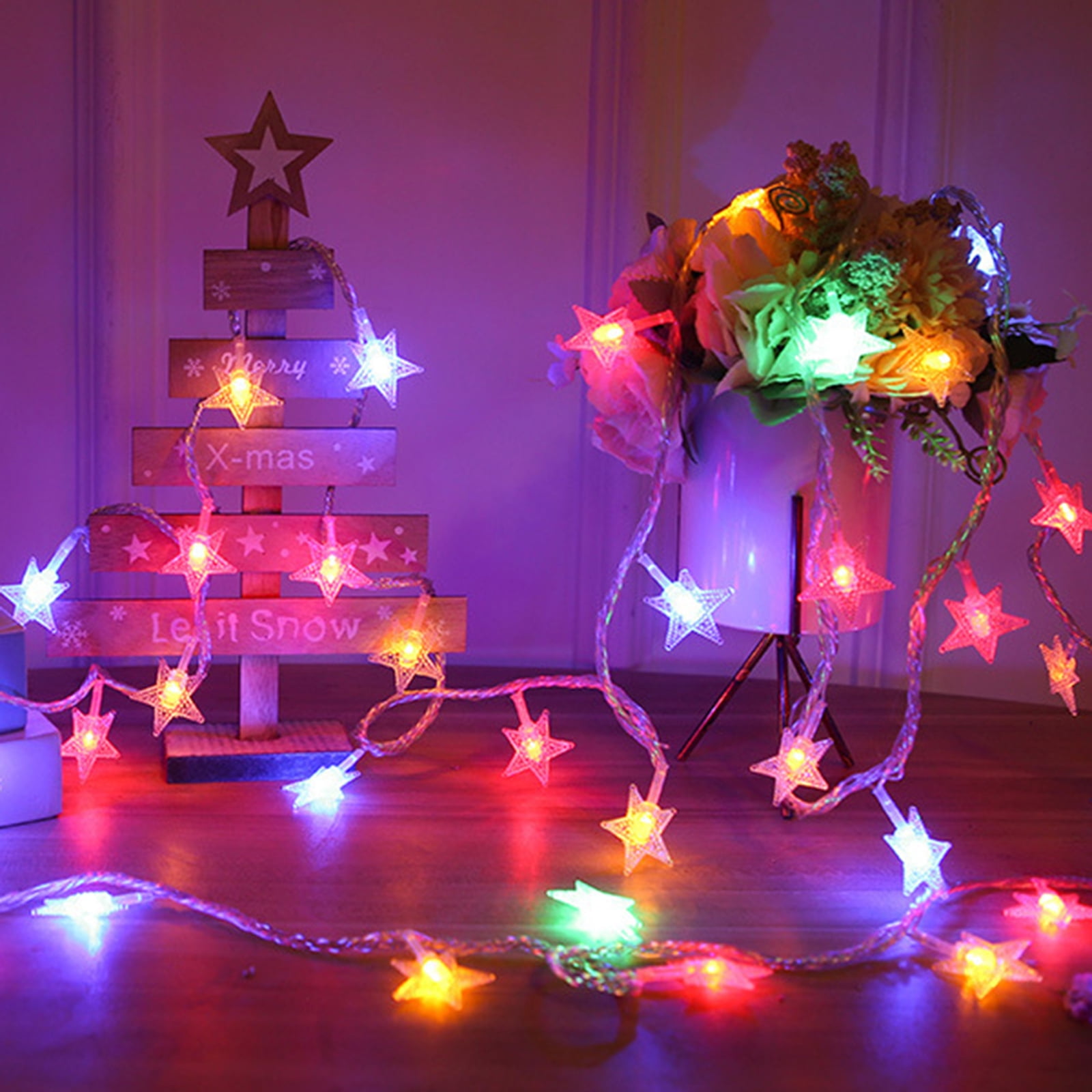 DYstyle LED Star String Lights USB/Battery Operated, LED Twinkle Fairy ...