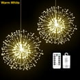 thumbnail image 1 of DYstyle LED String Firework Lights Hanging Starburst Fairy Lights Waterproof with 8 Modes Remote Control Battery Powered For Wedding Christmas Party Decor, 1 of 6