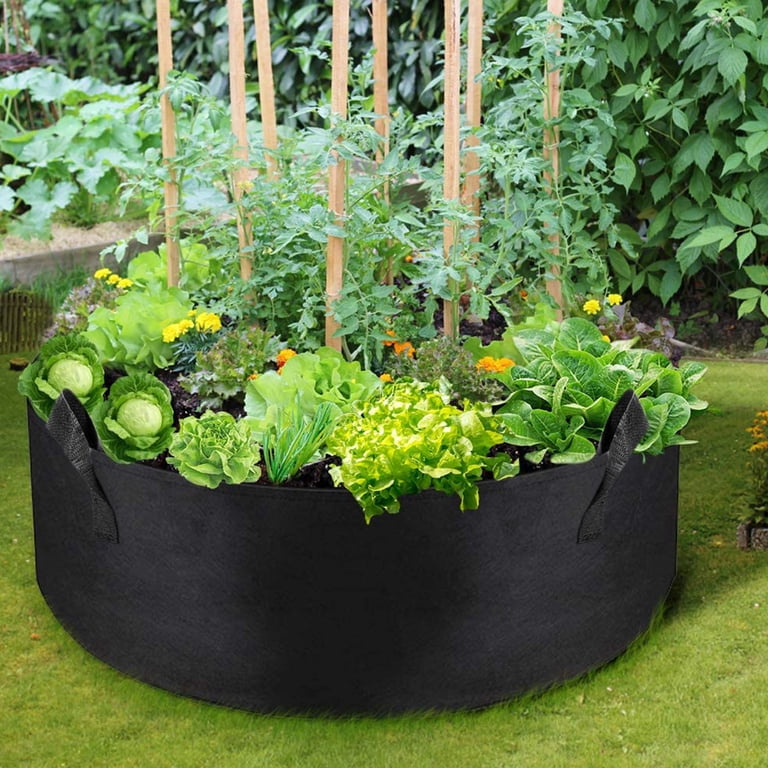 DYstyle Large Capacity Fabric Grow Bags Breathable Felt Pots Planter Root  Container Plant with Handle - Walmart.com