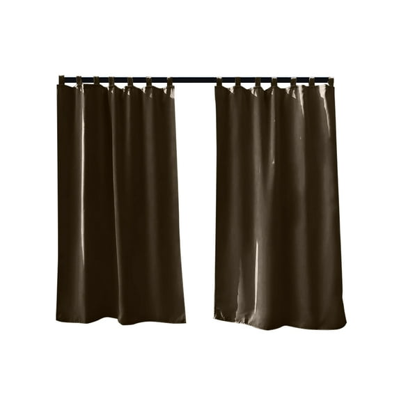 DYstyle Outdoor Patio Lawn Blackout Thermal Insulated Waterproof Heat Resistant Panel Living Room Bedroom Tap Top Outdoor Curtain