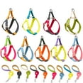 thumbnail image 1 of DYstyle Pet Rainbow Dog Harness,Block Pet Harness Set,Adjustable Dog Vest,No Pull Dog Harnesses Or Leash Clips, 1 of 6