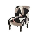 thumbnail image 1 of DYstyle Printed Morocco Stretch Armless Wing Back Chair Slipcover, 1 of 4