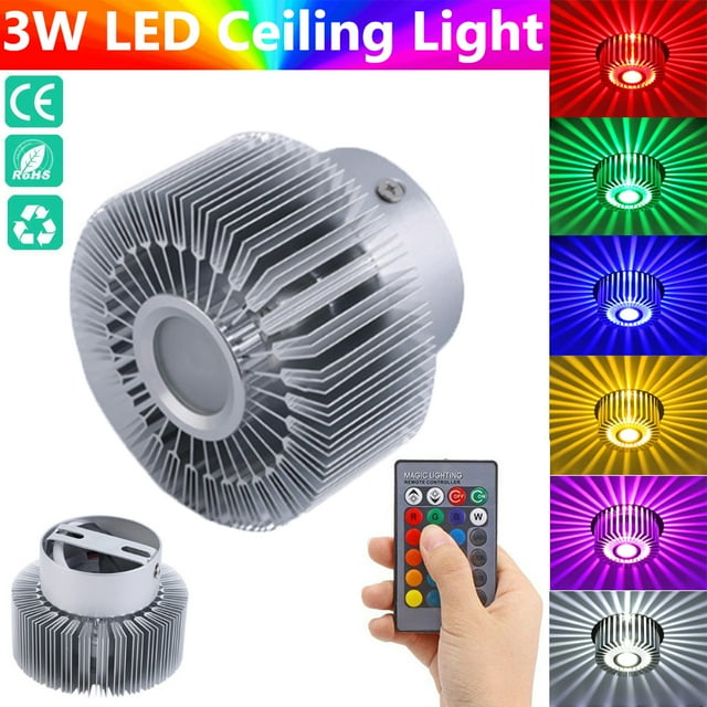 DYstyle RGB LED Ceiling Downlight 16 Colors Changing Panel Ceiling Lamp