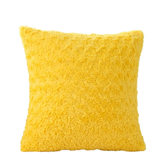DYstyle Soft Plush Fur Shaggy Fuzzy Square Throw Pillow Cases Cushion Cover