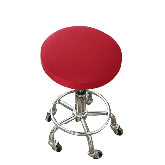 DYstyle Spandex Round Bar Stool Cover Stretch Elastic Pub Armless Cushion Slipcover,1-8 Pcs