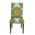 thumbnail image 1 of DYstyle Stretch Morocco Printrd Short Dining Chair Slipcover, 1 of 1