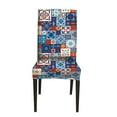 thumbnail image 1 of DYstyle Stretch Morocco Printrd Short Dining Chair Slipcover, 1 of 1