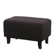 thumbnail image 1 of DYstyle Stretch Textured Plaid Oversized Ottoman Slipcover, 1 of 5