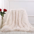 thumbnail image 1 of DYstyle Super Soft Fluffy Faux Fur Floor Area Rug Washable Shaggy Bedroom Dining Room Anti-skid Mat, 1 of 4
