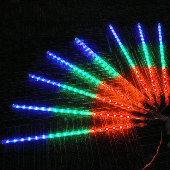 DYstyle Waterproof LED Meteor Shower Raindrop Lights 30CM 50CM Connectable Xmas Decoration Light Falling String Lights for Wedding Party Christmas Lights
