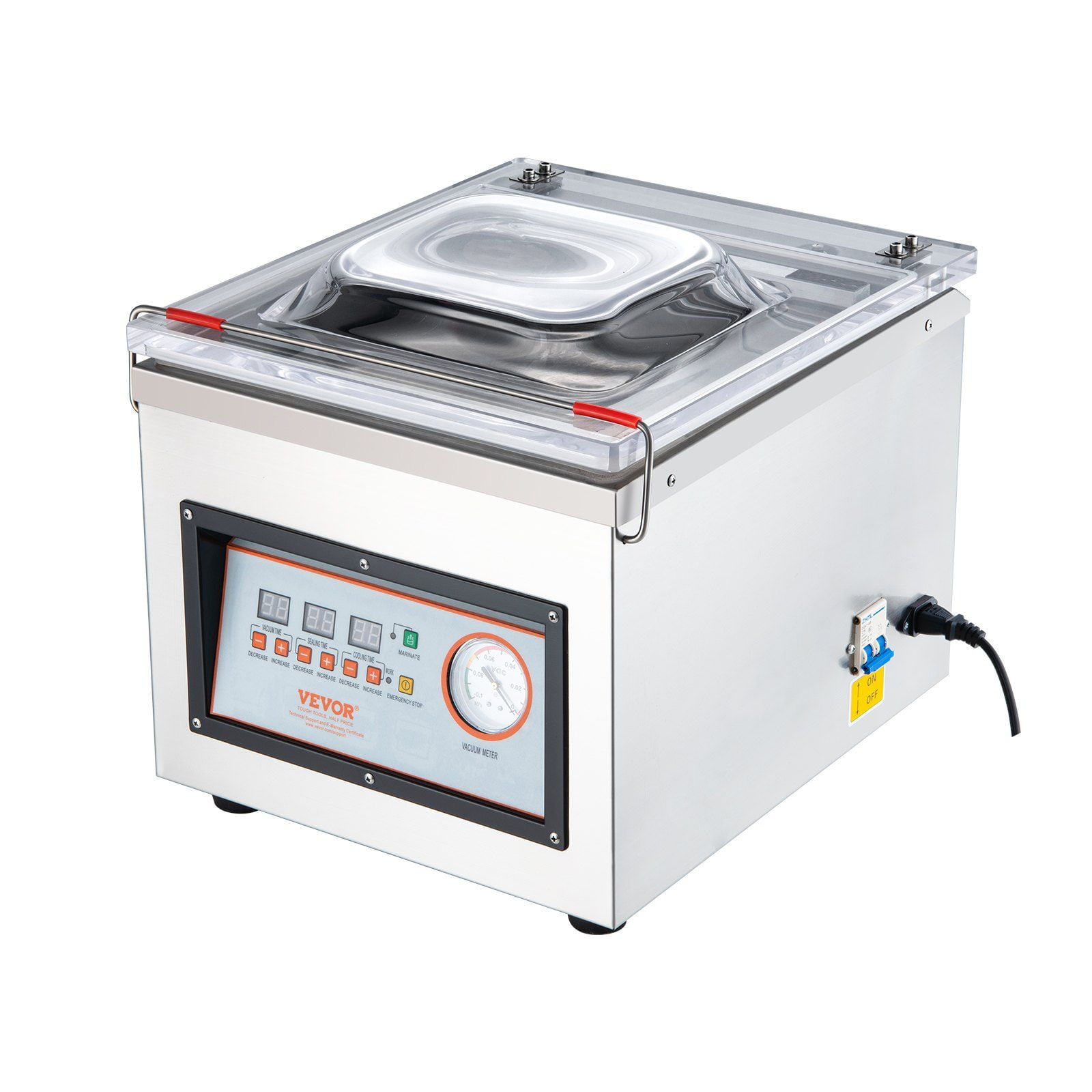 DZ-260C Chamber Vacuum Sealer, 110V Commercial Food Saver Machine for Home & Kitchen, Air Tight Packaging Sealer with 12" Seal Bar