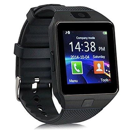 DZ09 Black Bluetooth Smart Wrist Watch Phone Mate Touch Screen Blue Tooth  SmartWatch with Camera for Adults for Kids (Supports [does not include]  SIM+MEMORY CARD) Amazingforless DZ09 