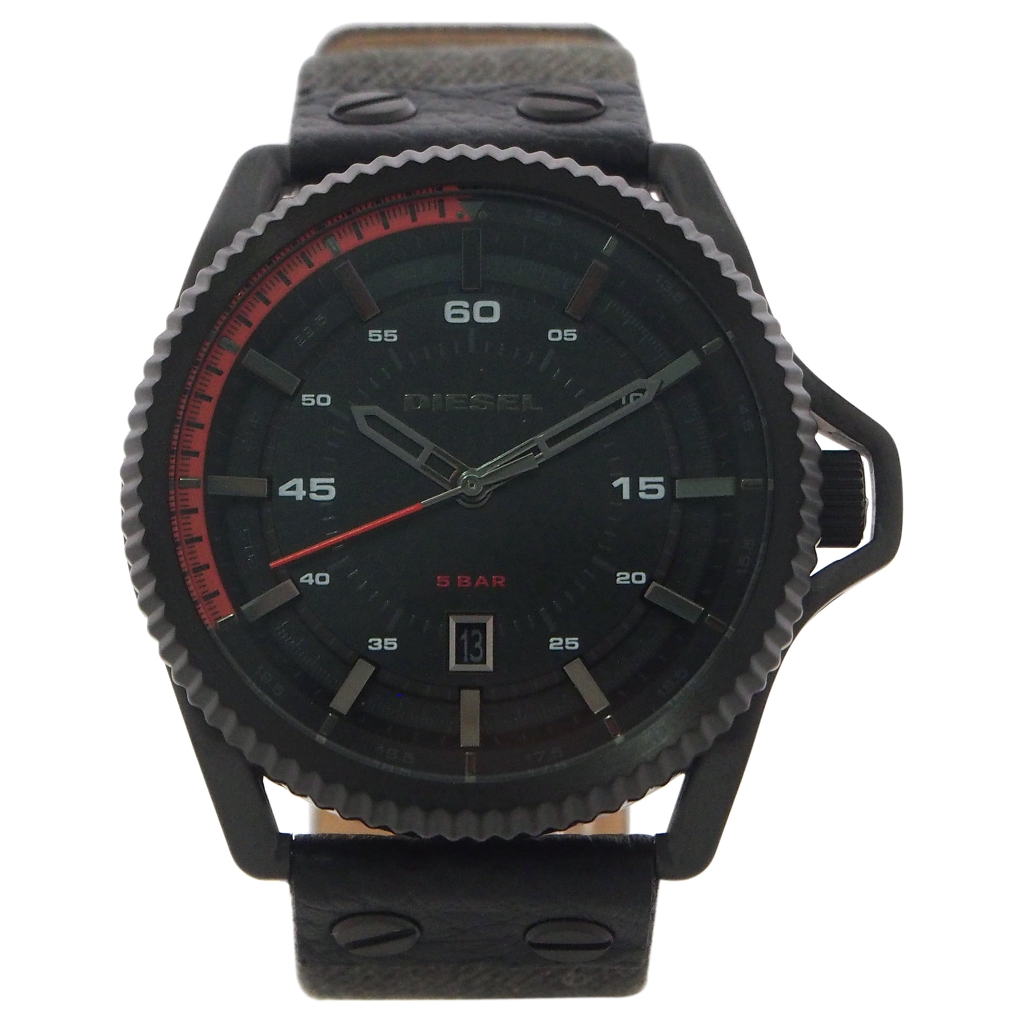 DZ1728 Rollcage Black Dial Stainless Steel Fabric Qatar | Ubuy