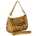 thumbnail image 1 of DZ2411-Greige Quietly Elegant - Charm Greige Leatherette Single Handle Handbag, 1 of 1
