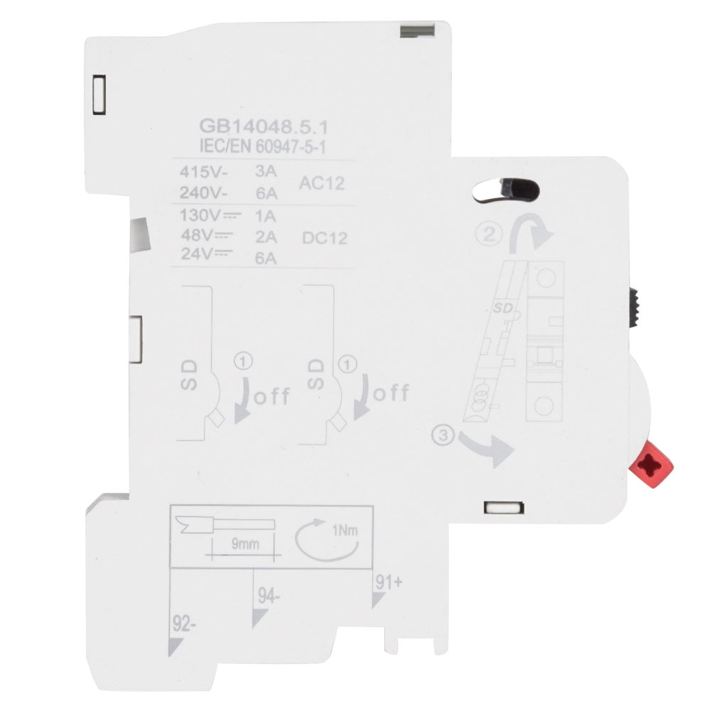 DZ47s Circuit Breaker Alarm Switch Trip Alarm Home Circuit Breaker