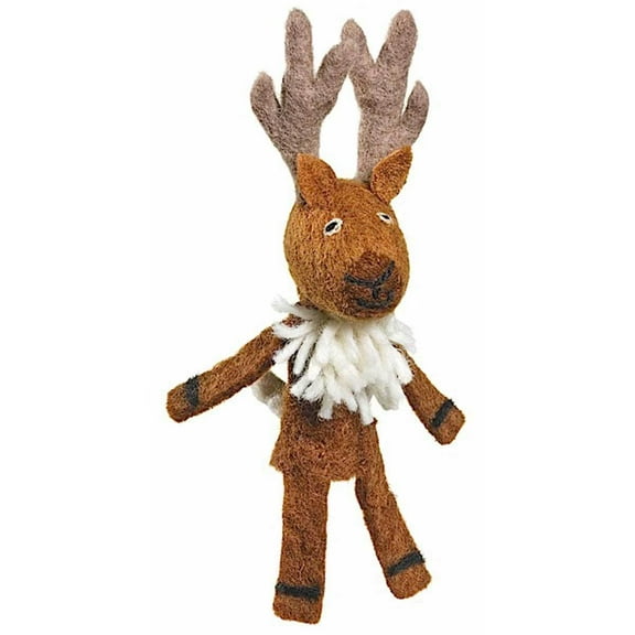 DZI Handmade Designs DZI482009 Deer Woolie Fingerpuppet Ornament