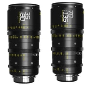 DZOFILM Catta Ace 35-80mm and 70-135mm T2.9 Cine Lens Bundle for PL Mount and Canon EF, Black