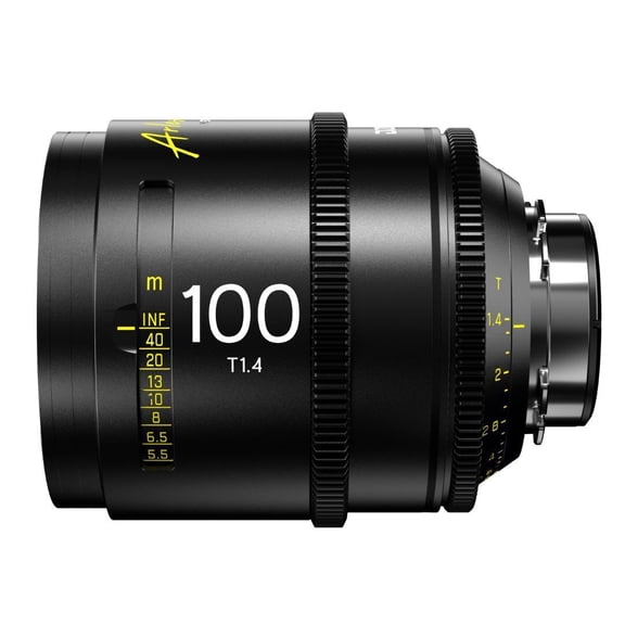 DZOFilm Arles 100mm T1.4 PL Mount Prime Cine Lens with 95mm Front Diameter, 86mm Filter Size, and Vista Vision Sensors for High-End Cinematography (Black)