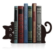 DZORUN Peeping Cat Metal Bookends Cute Cat Book Ends for Shelves Bookshelf Decorative Objects Home Office Desk