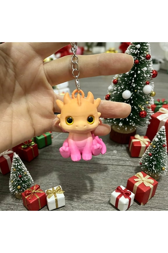 3D Printed Mythical Beast Figurine, Desk Ornament, Fantasy Shelf Decor And Collectible Keychain for Home, Office, And Backpack Accessory
