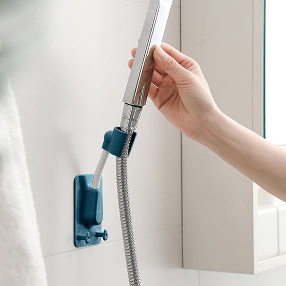 Adjustable Shower Head Holder, No-Drill Shower Bracket, Tool-Free Mount for Bathroom, RV, Camping