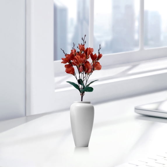 DZQMTKX Artificial Magnolia Flower, Lifelike Faux Flower Stems ...