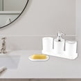 thumbnail image 1 of Bathroom Accessory Set, Countertop Organizer With Toothbrush Holder and Tray, Space-Saving Bathroom Vanity Essentials, 1 of 6