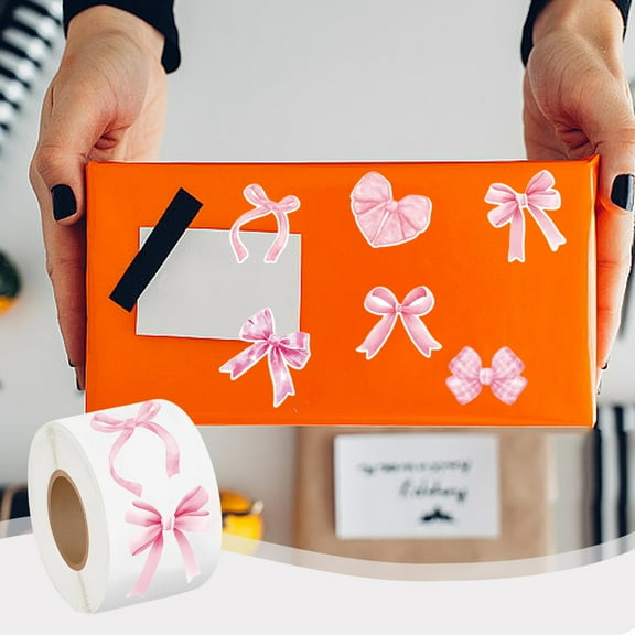 Bow Decorative Sticker Tape, Self-Adhesive Scrapbook Stickers for Journal, Diary, Gift Wrapping, And Card Making