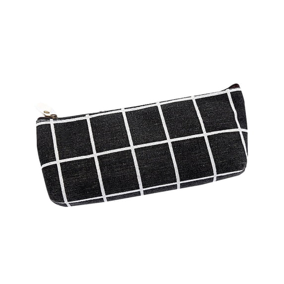 Canvas Storage Pouch, Travel Makeup Bag with Zipper, Multifunctional Cosmetic Organizer for Purse, Small Accessory Pouch for Desk or Vanity