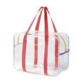 thumbnail image 1 of DZQMTKX Clear Cosmetic Bag, Large Capacity Travel Toiletry Organizer, Waterproof Pvc Storage Pouch for Makeup, Shower Essentials, & Accessories, 1 of 7