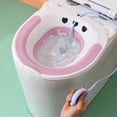 thumbnail image 1 of DZQMTKX Collapsible Sitz Bath, Portable Nursing Basin for Toilet Seat, Foldable Sitz Bath with Flusher for Personal Hygiene, Easy to Store, Fits All Standard Toilets, 1 of 6