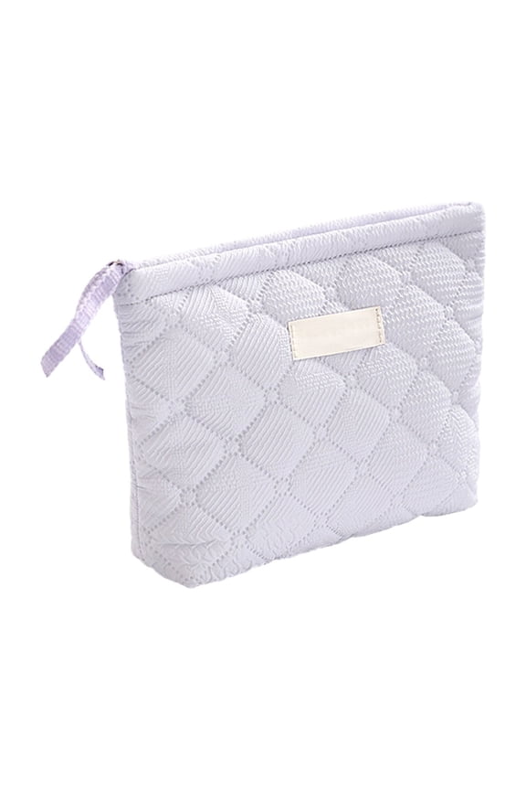 Compact Cosmetic Bag, Travel Makeup Pouch, Nylon Small Storage Organizer for Purse, Portable Accessory Case for Women, Vanity Pouch for Essentials