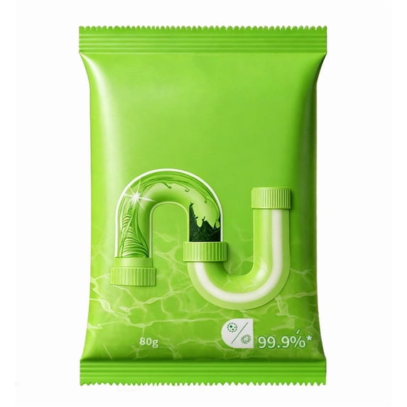 DZQMTKX Drain Cleaner Powder,Fast-Acting Unclog Formula for Everyday Kitchen and Bathroom Pipe Maintenance,Removes Grease Hair and Natural Blockages