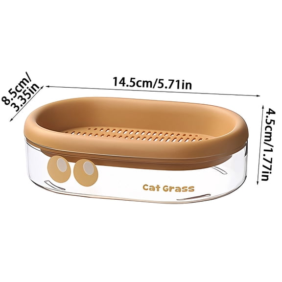 Hydroponic Cat Grass Planter, Soilless Cat Grass Growing Kit for Indoor Cats, Easy-To-Use Hydroponic Growing System for Home Kitchen, Balcony Or Office
