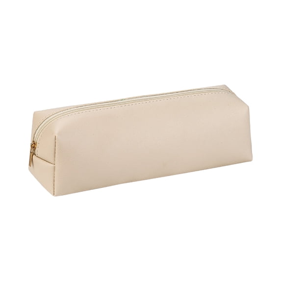 DZQMTKX Leather Makeup Bag, Small Cosmetic Pouch for Travel, Multifunctional Zip Organizer for Purse, Vanity Storage Pouch for Accessories