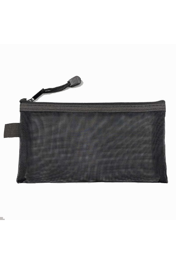 Mesh Storage Pouch, Clear Cosmetic Bag for Travel, Large Capacity Zipper Organizer for Makeup, Accessories, or Daily Items