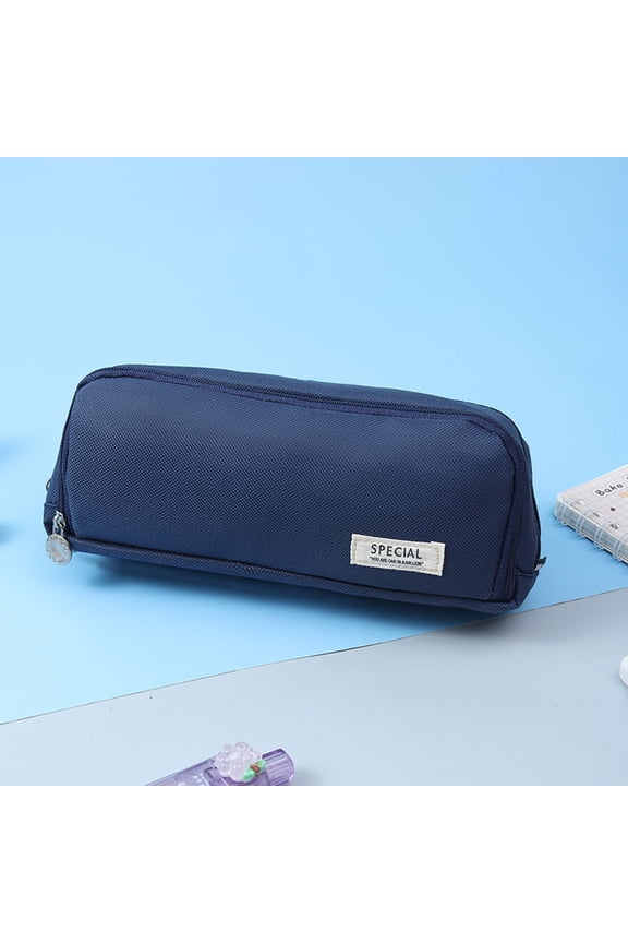 Multi-Compartment Travel Makeup Bag, Oxford Cloth Storage Pouch for Cosmetics, Large Capacity Vanity Organizer, Water-Resistant Accessory Pouch for Desk or Daily Use