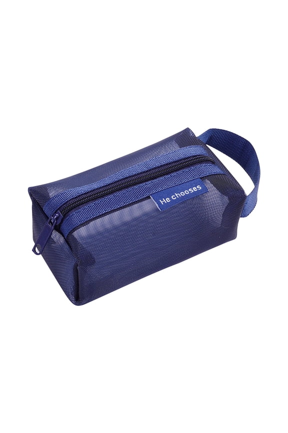 Nylon Mesh Wallet, Large Capacity Transparent Key Bag for Cards and Coins, Lightweight Zipper Pouch for Travel Storage