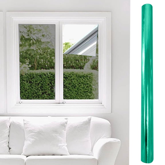 DZQMTKX One Way Window Film,Static Cling Reflective Tint for Daytime Privacy,Heat Control & Sun Blocking for Home,Office,Balcony