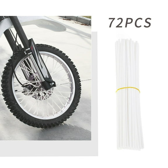 DZQMTKX Wheel Spoke Decoration Sleeve Set, Universal Fit for Bicycle and Motorcycle, Tool-Free Install Plastic Trim Accents for Custom Style Look