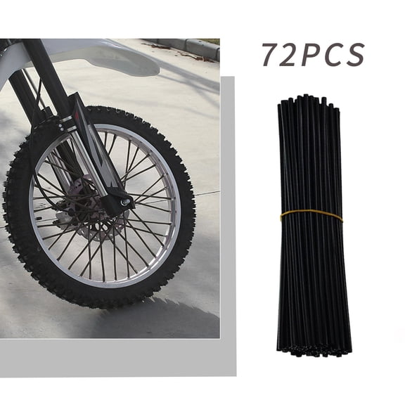 DZQMTKX Wheel Spoke Decoration Sleeve Set, Universal Fit for Bicycle and Motorcycle, Tool-Free Install Plastic Trim Accents for Custom Style Look
