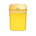 thumbnail image 1 of DZT-12-5WH Bedroom or Bathroom Automatic Touchless Infrared Motion Sensor Trash Can, 3 Gal 12 L, ABS Plastic (Rectangular, Cream) Trashcan, 1 of 6