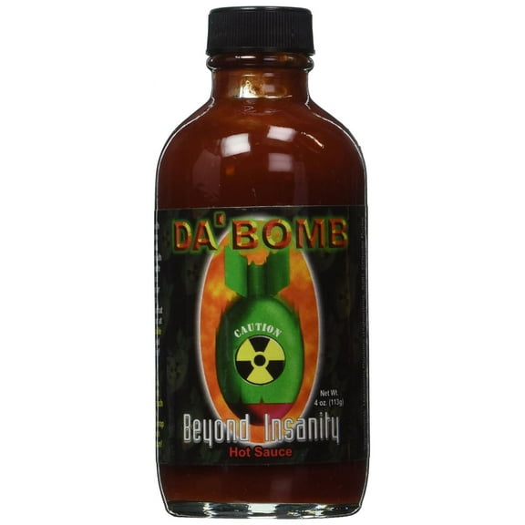 Da Bomb Beyond Insanity Hot Sauce, 4oz Bottle