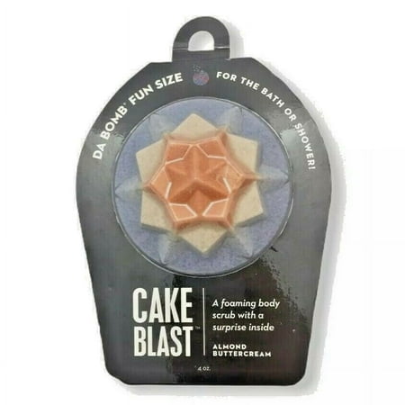 Da Bomb Fun Size Cake Blast Foaming Body Scrub Almond Buttercream 4 oz