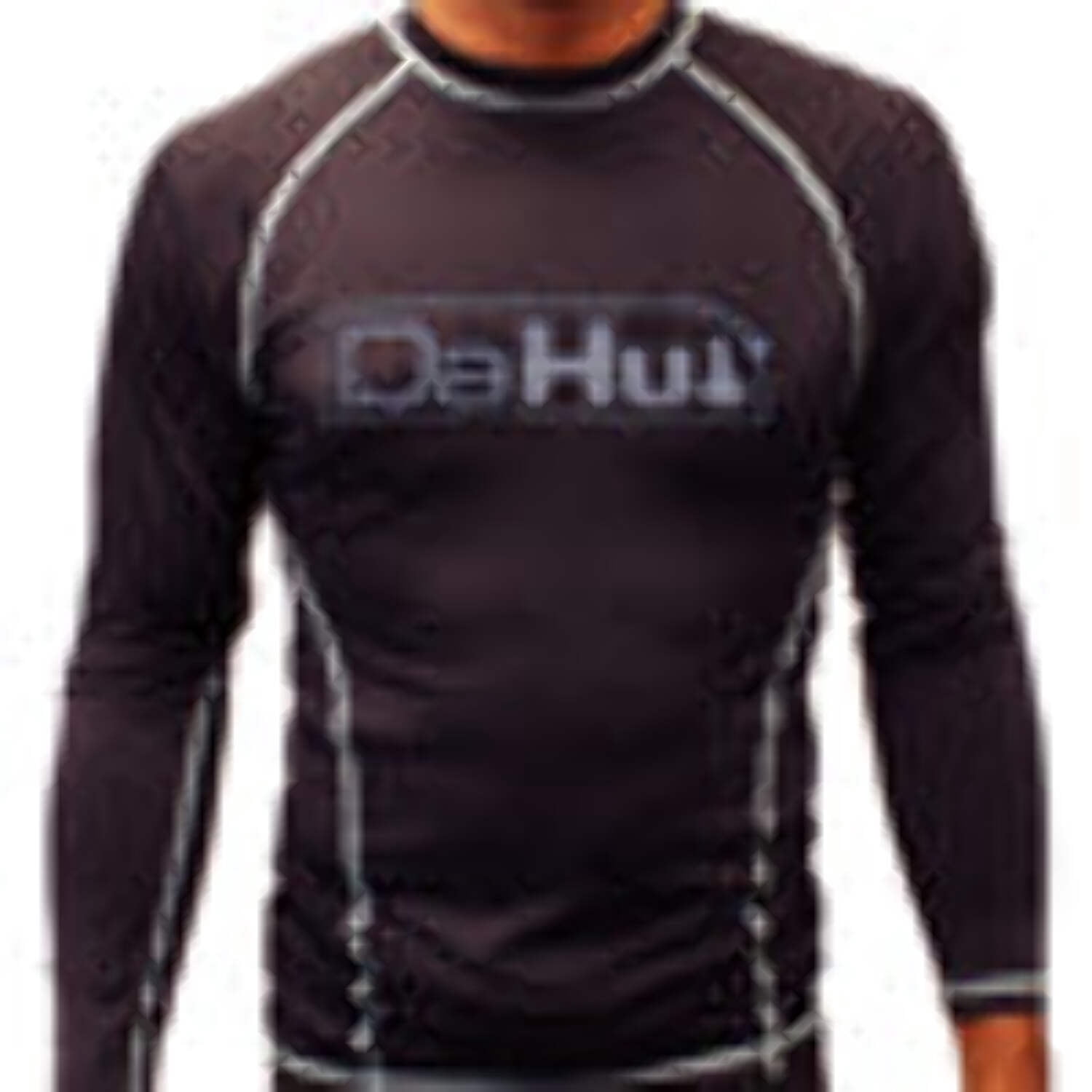 Da Hui Mens Da Hui Midnight Sessions Long Sleeve Rash Guard Water Surf ...