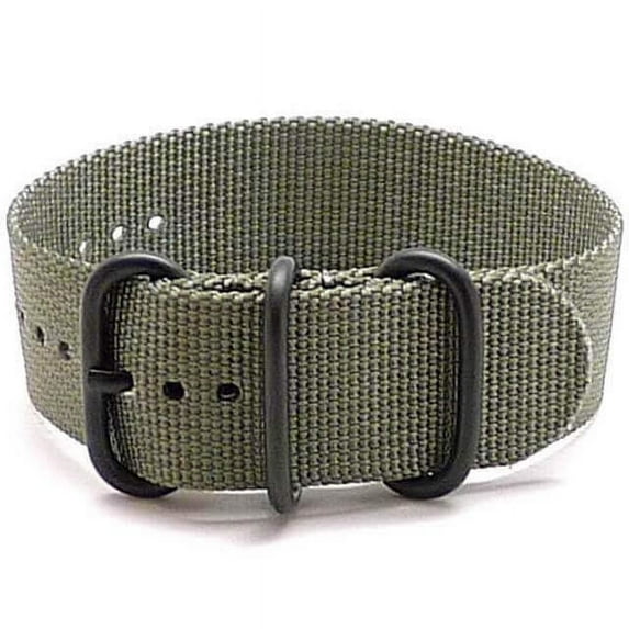 Da Luca Ballistic Nylon Military 1 Piece Watch Strap - Grey (PVD Buckle) : 26mm