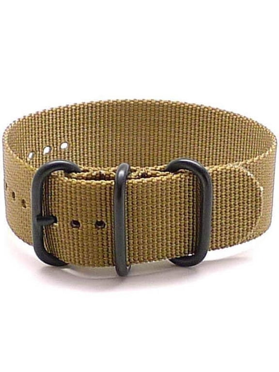 Da Luca Ballistic Nylon Military 1 Piece Watch Strap - Sand (PVD Buckle) : 22mm