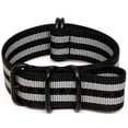 thumbnail image 1 of Da Luca Ballistic Nylon Military Watch Strap - Bond (PVD Buckle) : 22mm, 1 of 3