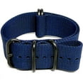 thumbnail image 1 of Da Luca Ballistic Nylon Military Watch Strap - Navy (PVD Buckle) : 20mm, 1 of 3